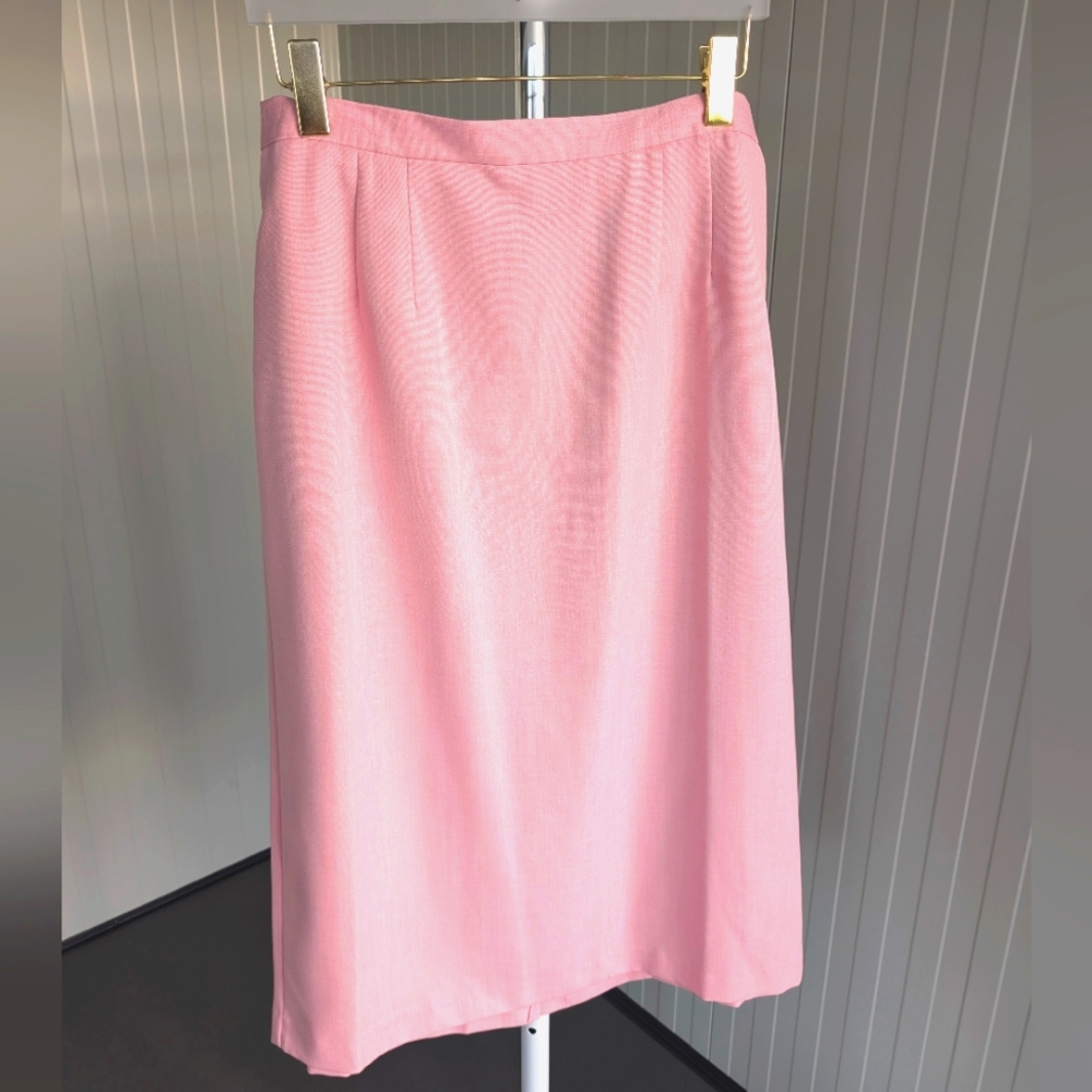 Vintage 90s 1X Voir light pink A line Midi skirt For Spring Summer